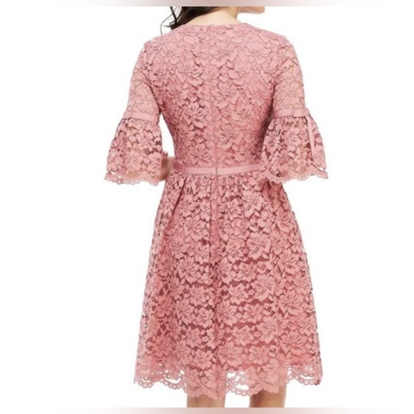 Gal Meets Glam Mauve Lace Josephine Dress - Picture 6 of 6